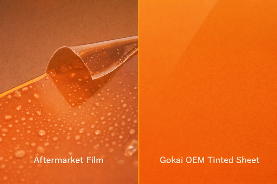 Comparaison entre le film de rechange et l