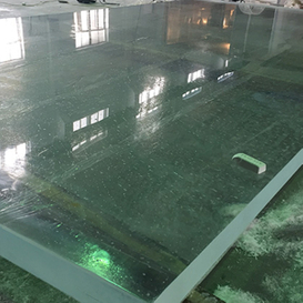 Grande feuille acrylique