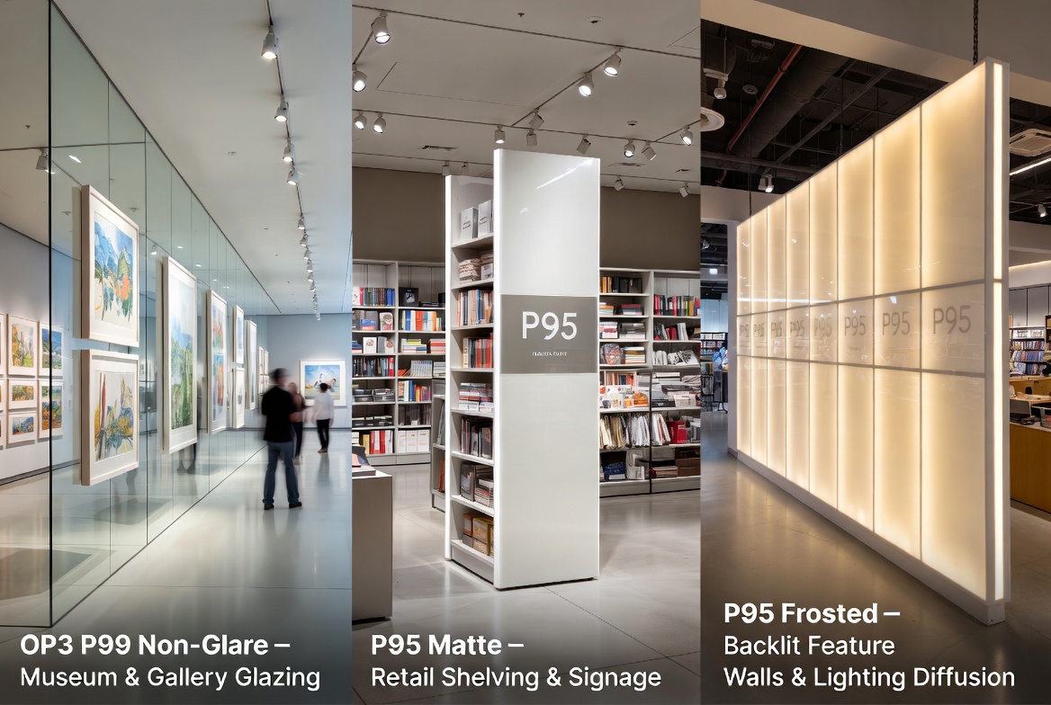 Galerie d'applications de feuilles acryliques