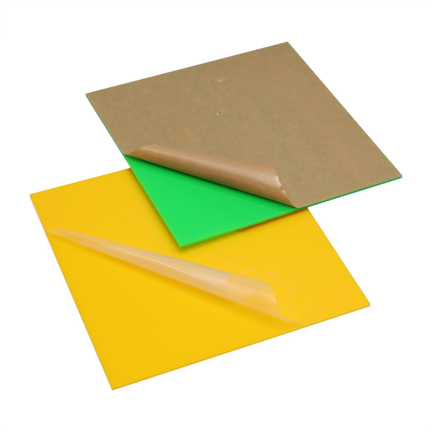 Feuilles acryliques colorées