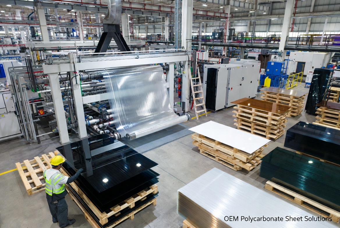 Ligne de production de feuilles de polycarbonate OEM