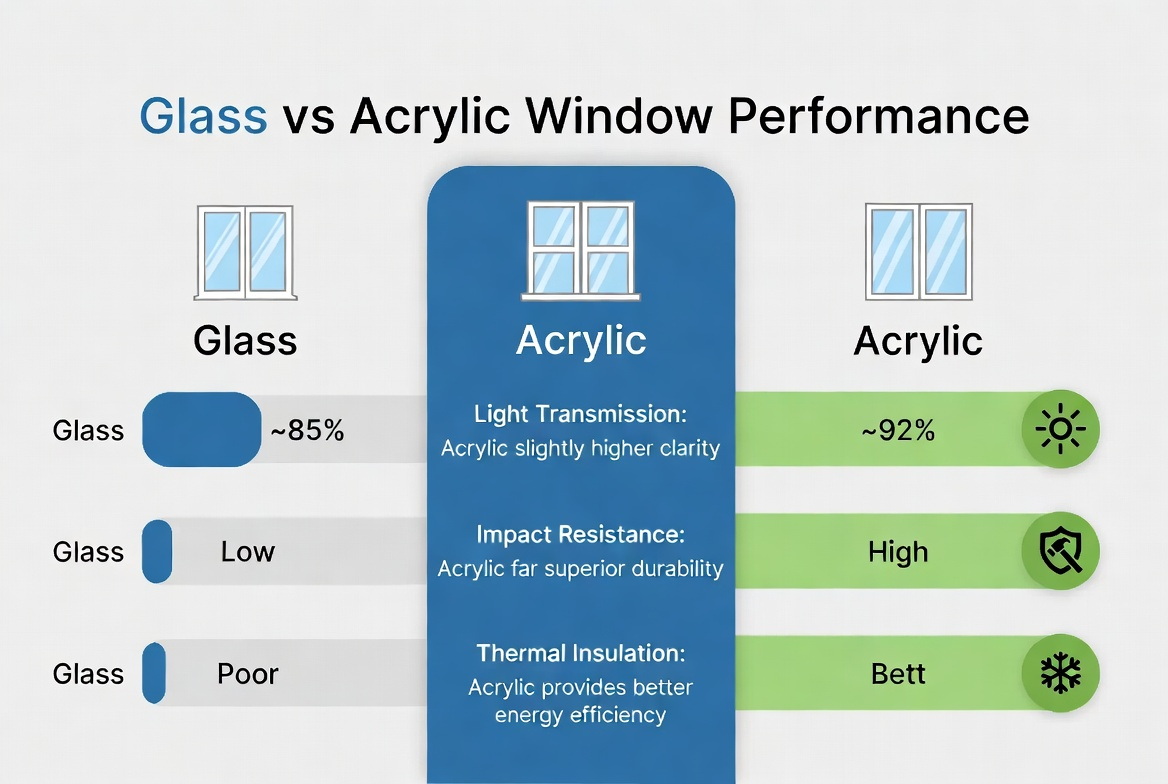Comparaison des performances de l'acrylique et du verre_2