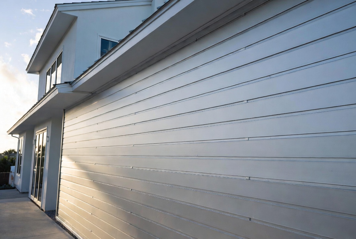 Fa&ccedil;ade Moderne Avec Protection Int&eacute;gr&eacute;e Contre Les Temp&ecirc;tes