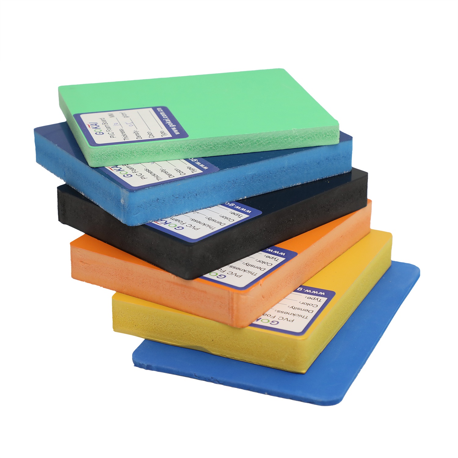 Panneau de mousse coloré en PVC 