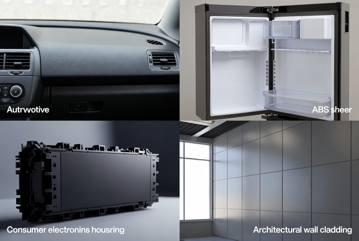 Applications des feuilles ABS dans plusieurs secteurs