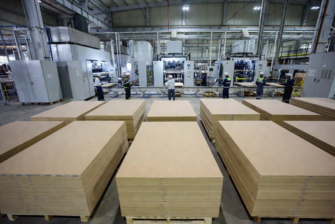 Ligne de production moderne de fabrication de MDF