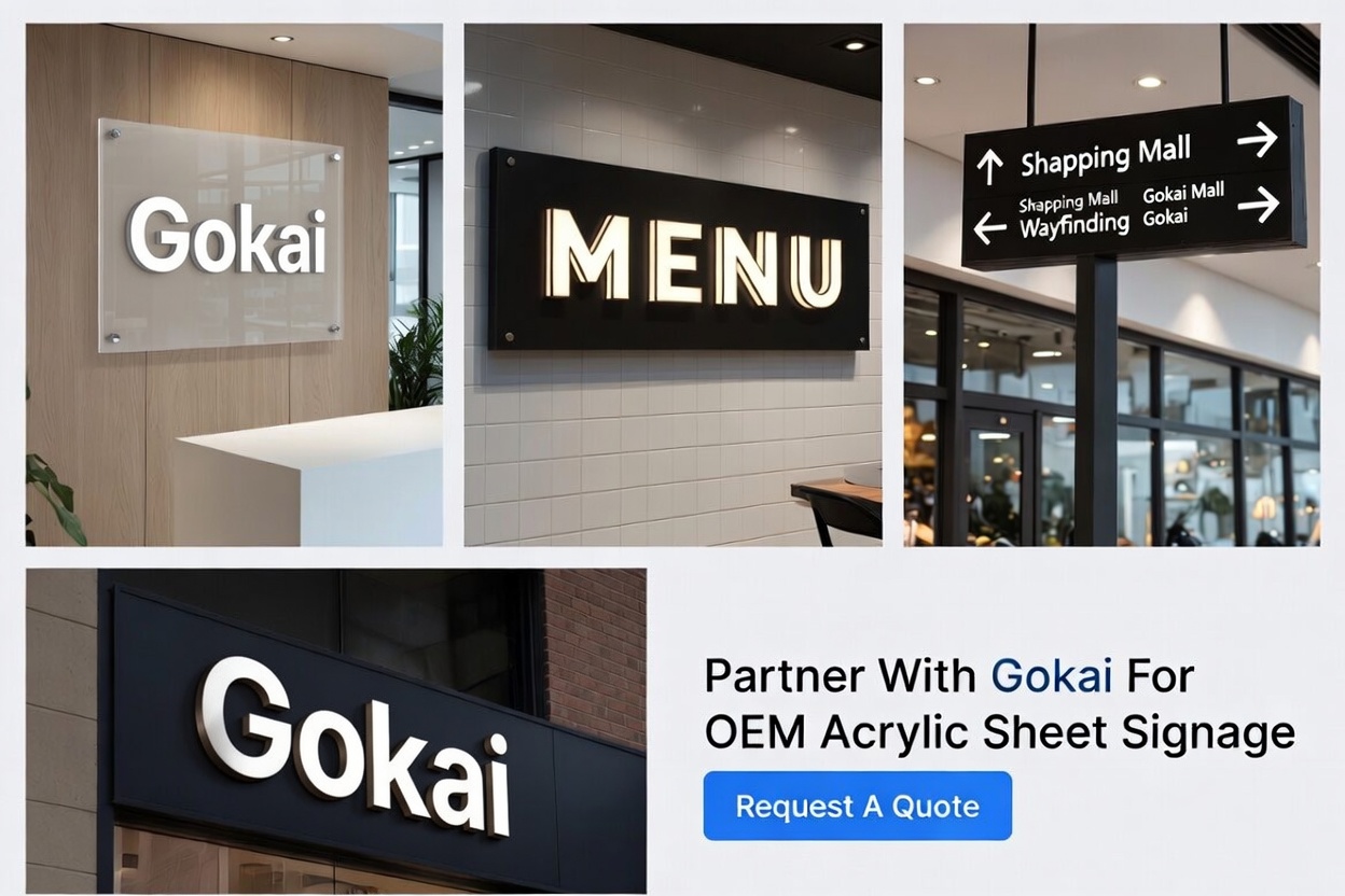 Portefeuille de signalisation acrylique avec CTA