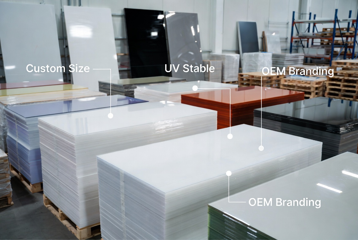 Solutions OEM de feuilles acryliques Gokai