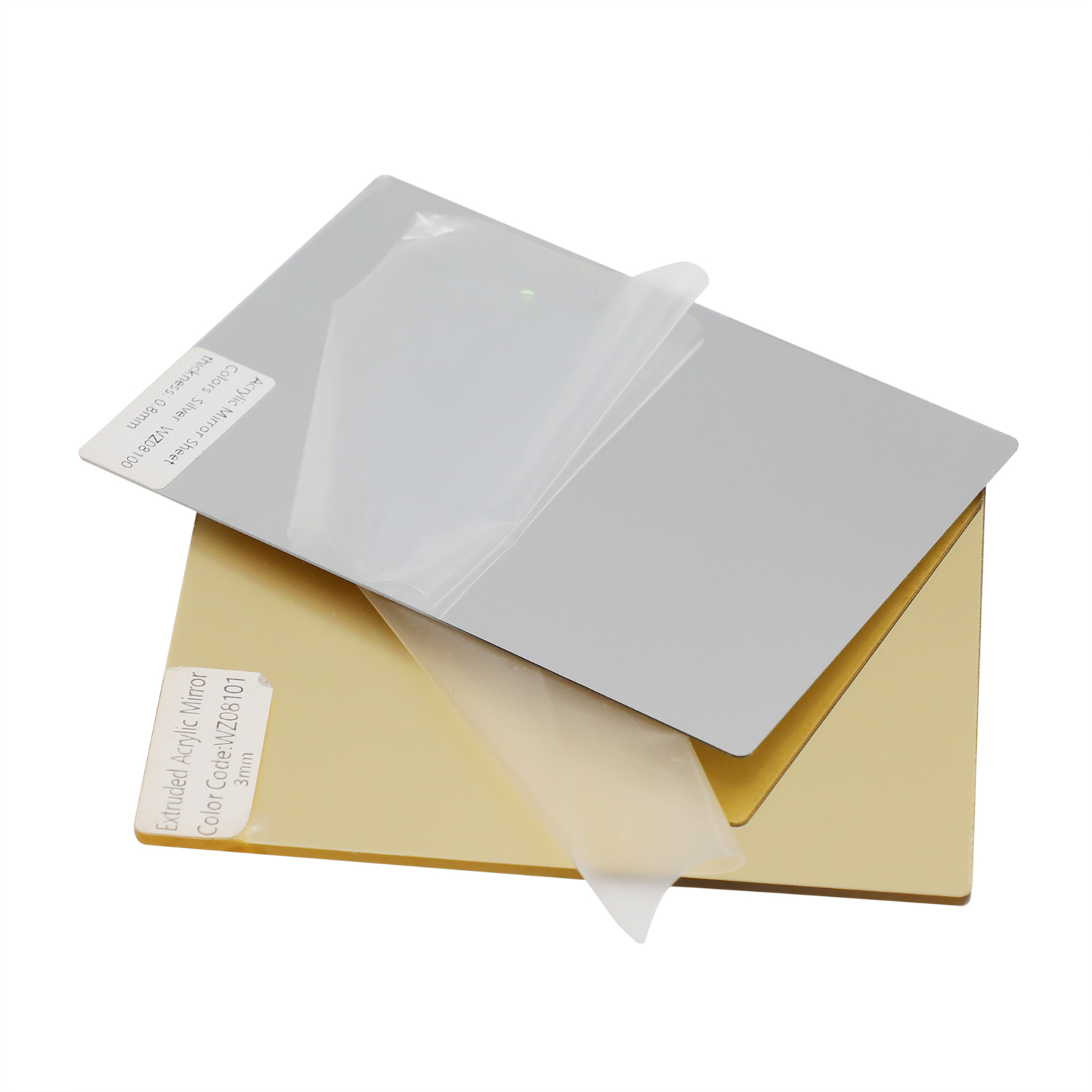 Feuille de miroir acrylique