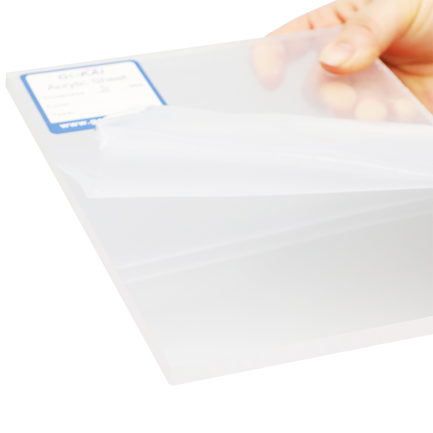 Feuille acrylique transparente