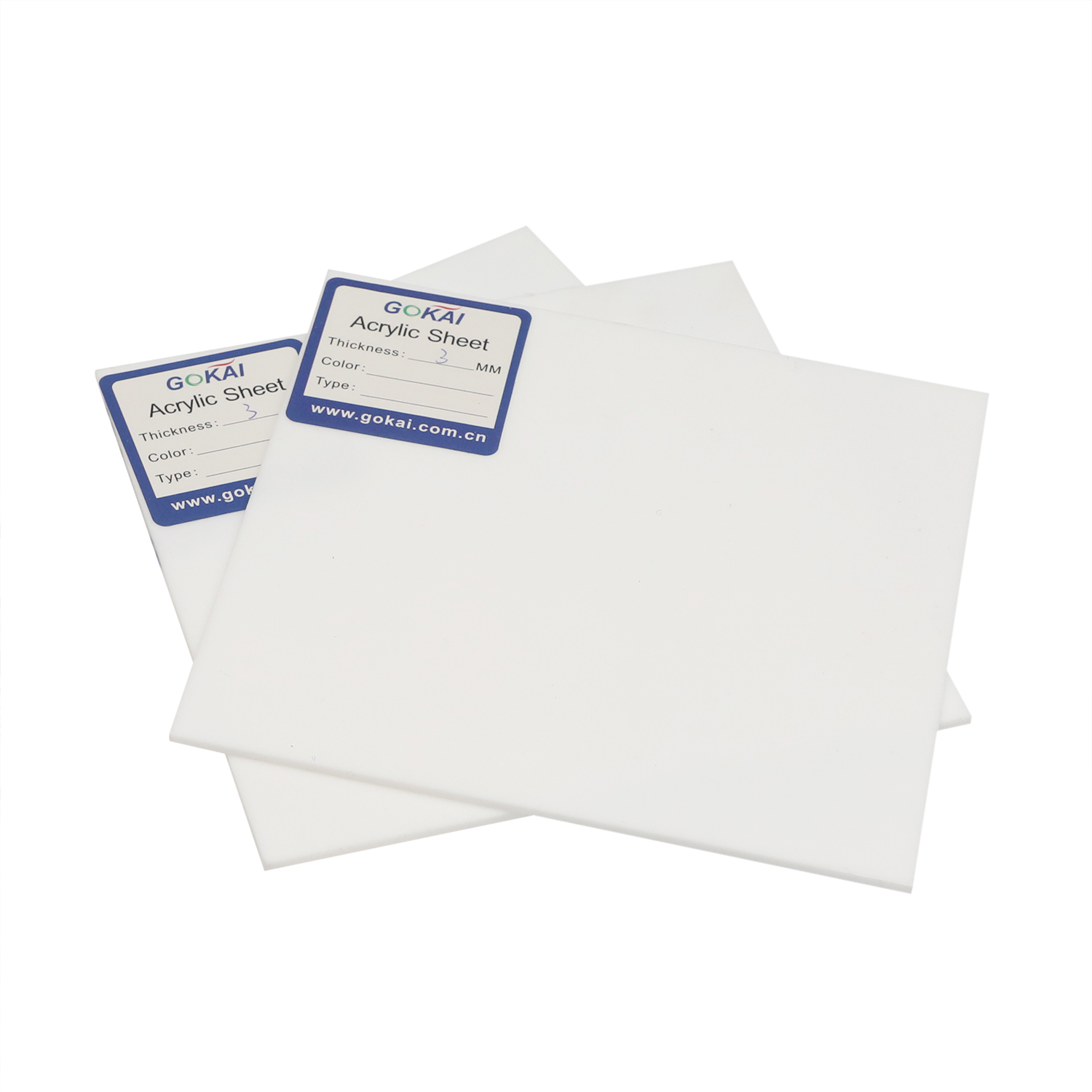 Feuilles acryliques colorées